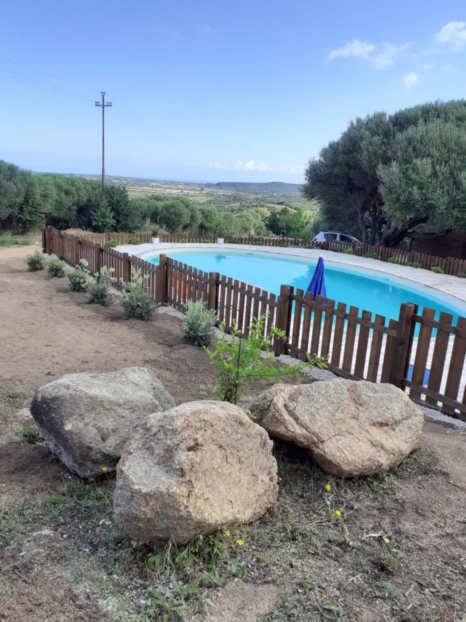 Agriturismo Gli Olivastri Appartamento Raggio Di Sole , Con Piscina E Vista Mare ,Climatizzatore,Wifi 阿列恩图 外观 照片
